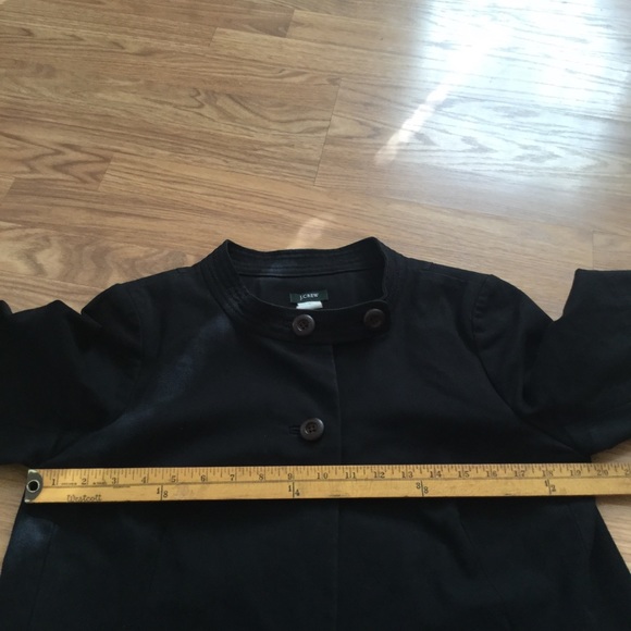 J. Crew Black San Telmo Canvas Swing Cropped Jacke - Picture 8 of 10